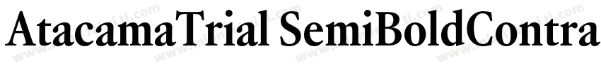 AtacamaTrial SemiBoldContrastotf字体转换